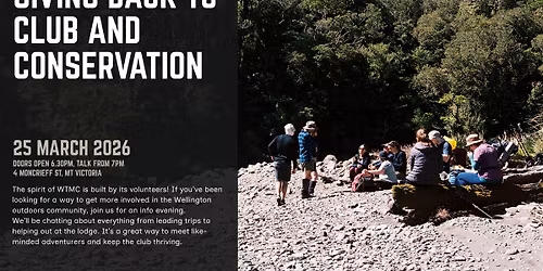 Giving back to club and conservation | WTMC talks