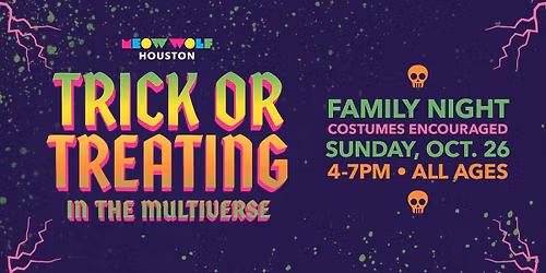 \ud83c\udf83 Trick-or-Treating in the Multiverse | Family Night at Meow Wolf Houston