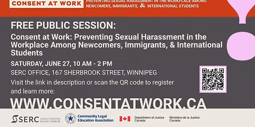 Consent at Work: Preventing Sexual Harassment in the Workplace (WINNIPEG) Free Public Session