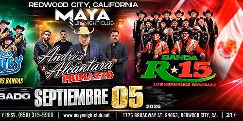Este Sabado \u2022 Banda Maguey y Banda Arkangel R-15 @ Club Maya