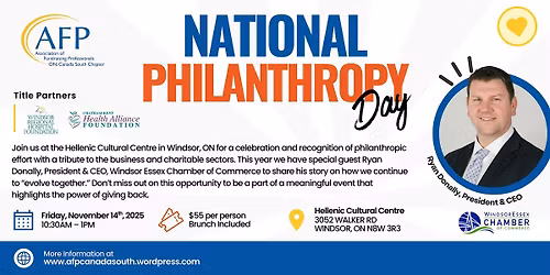AFP Canada South National Philanthropy Day Celebration 2025