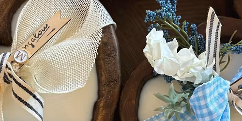 Candle Making Class with Bungalow Candle Studio: Mother's Day Heart Dough Bowl
