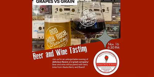 Grapes vs Grain at Odd Man Rush Brewing