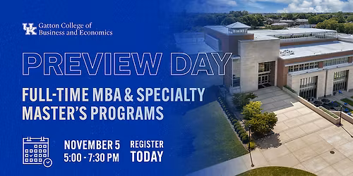 Preview Day-Full-Time MBA & Specialty Master's Programs