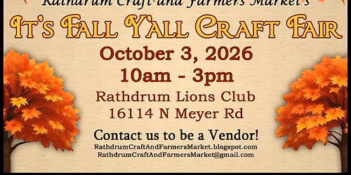 It's Fall Y'all Craft Fair