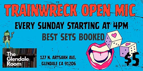 Trainwreck Open Mic Comedy Sundays