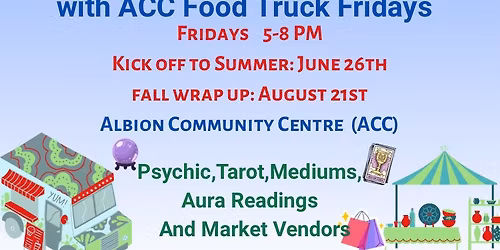 Coastal Wave Markets Psychic Market with ACC Food Truck Fridays