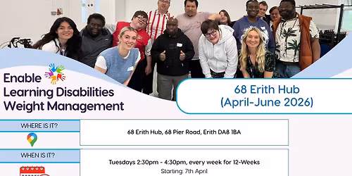 Learning Disabilities Weight Management Programme - 68 Erith Hub