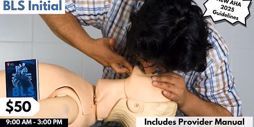 AHA BLS Initial Certification Course September 15, 2026