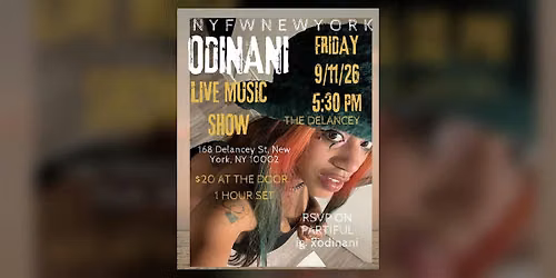 WEIRDCORE NATION: Odinani live at The Delancey