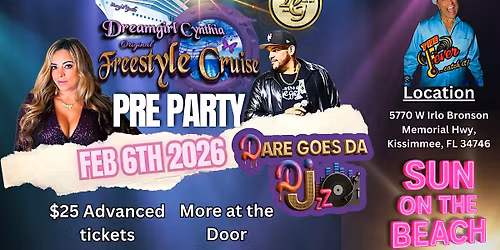Dreamgirl Cynthia Freestyle Cruise Pre Party Feb 6,2026