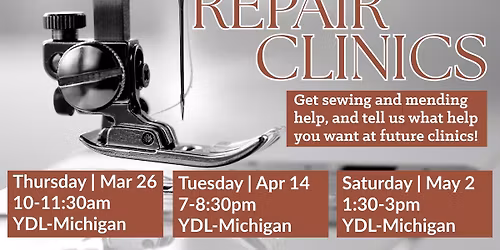NEW! Repair Clinics
