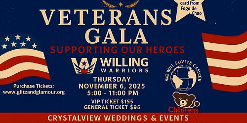 Glitz & Glamour: Veterans Gala ~ A Red-Carpet Evening Honoring Our Heroes
