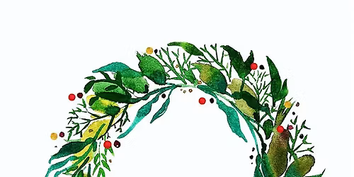Watercolor a Seaside Holiday Wreath