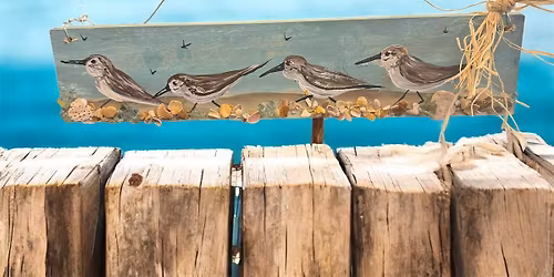 16" Sandpiper Wood Sign
