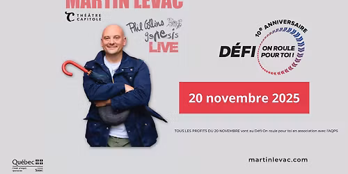 Phil Collins & Genesis... Live \/\/ D\u00e9fi On roule pour toi AQPS