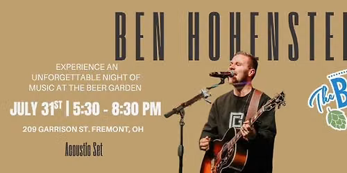 Ben Hohenstein in the Beer Garden