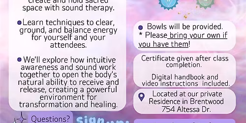 Intuitive Development + Sound Therapy Training