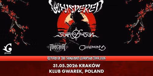 Return of the Shogunate European Tour 2026 | 31\/05\/2026 | Krak\u00f3w, Klub Gwarek