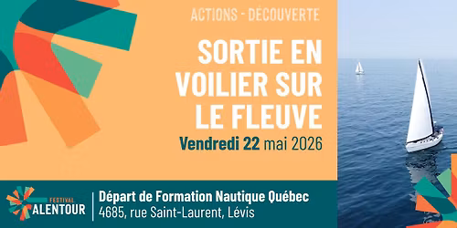 Sortie en voilier sur le fleuve \u2013 D\u00e9couverte