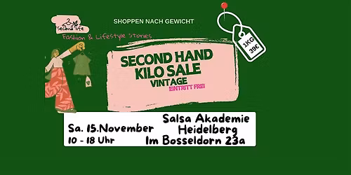 Secondhand Vintage Kilo Sale Heidelberg,  Im Bosseldorn 23a