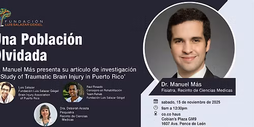 UNA POBLACION OLVIDADA:Dr. Manuel M\u00e1s presenta su art\u00edculo de investigaci\u00f3n