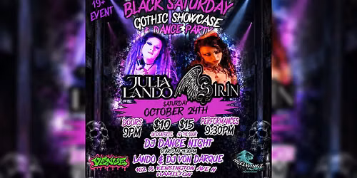 BLACK SATURDAY - Gothic Showcase & Dance Party