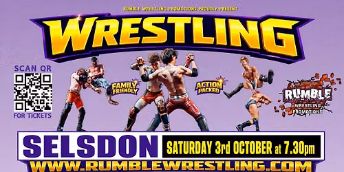 Rumble Wrestling comes to Croydon - at The Selsdon Hall