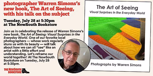 We celebrate the release of photographer Warren Simons's new book, The Art of Seeing