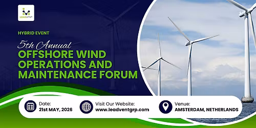 5th Annual Offshore Wind Operations and Maintenance Forum