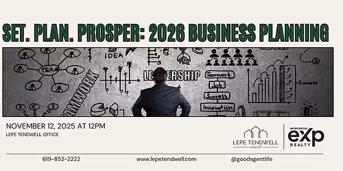 Set. Plan. Prosper: 2026 Business Planning Session