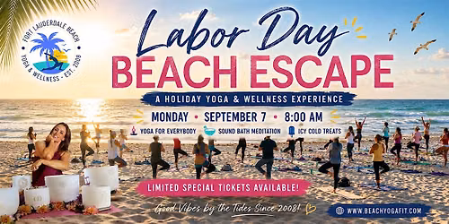 Labor Day Beach Escape: A Beach Yoga & Wellness Experience