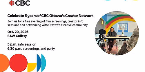 Celebrate video storytelling with a free CBC Ottawa Creator Network party!