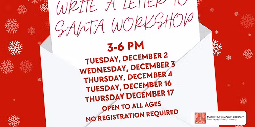Write a Letter to Santa Workshop