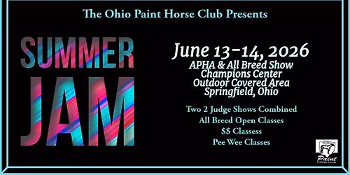 OPHC Summer Jam- APHA & All Breed Show