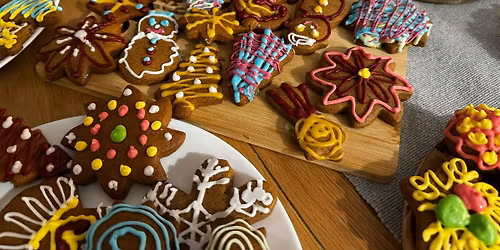 Family Christmas biscuit decoration