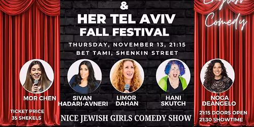 Nice Jewish Girls Comedy Show - TLV Laughs & HER Tel Aviv