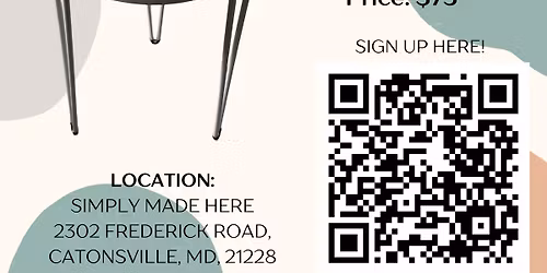 4\/22 Mosaic Table Workshop