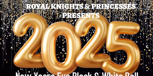 Royal Princess & Knights New Years Eve Black and White Ball