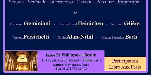 R\u00e9cital, Hautbois & Violoncelle