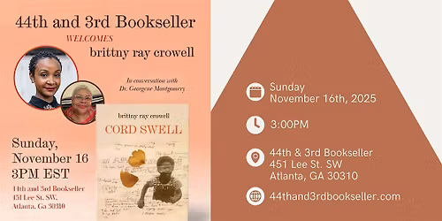 brittny ray crowell in conversation with Dr. Georgene Montgomery