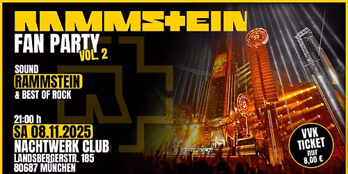 RAMMSTEIN Fan Party - Vol. 2 - feuerfreievents