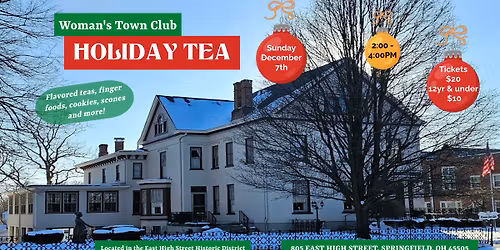 Holiday Tea at Woman's Town Club