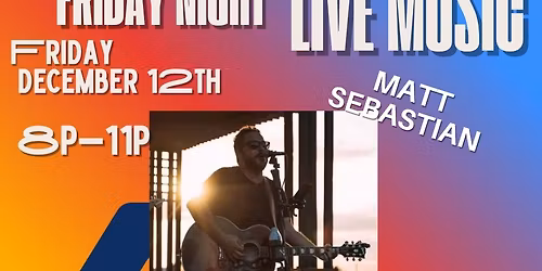 Koozies Sports Bar and Grill Friday night live music with Matt Sebastian