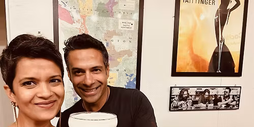 Valentines Mixology Class plus wood-fired pizza.  Cocktails and garnishes.