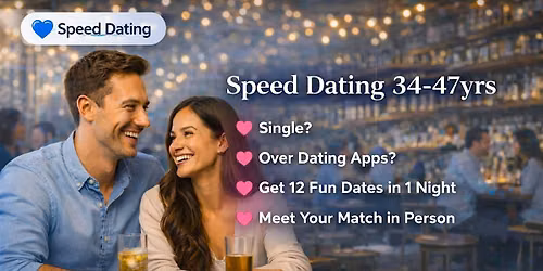 Melbourne Speed Dating Event 34\u201347years Singles Night | Speed Dating Social