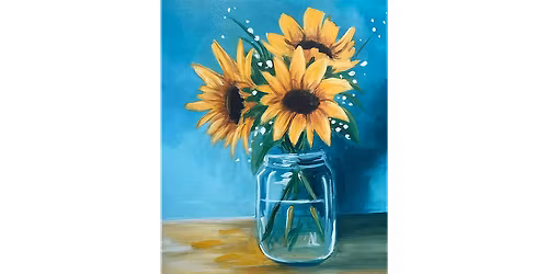 Sunflowers in a Glass - Paint and Sip in Cincinnati | Classpop!\u2122
