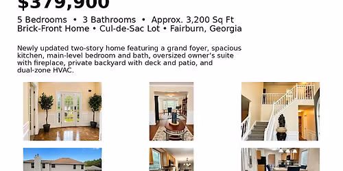 Open House: $379,900