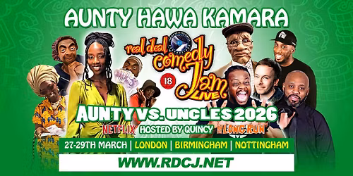 Nottingham Real Deal Comedy Jam Aunties vs Uncles Special!