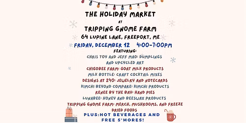 Holiday Market at Tripping Gnome Farm
